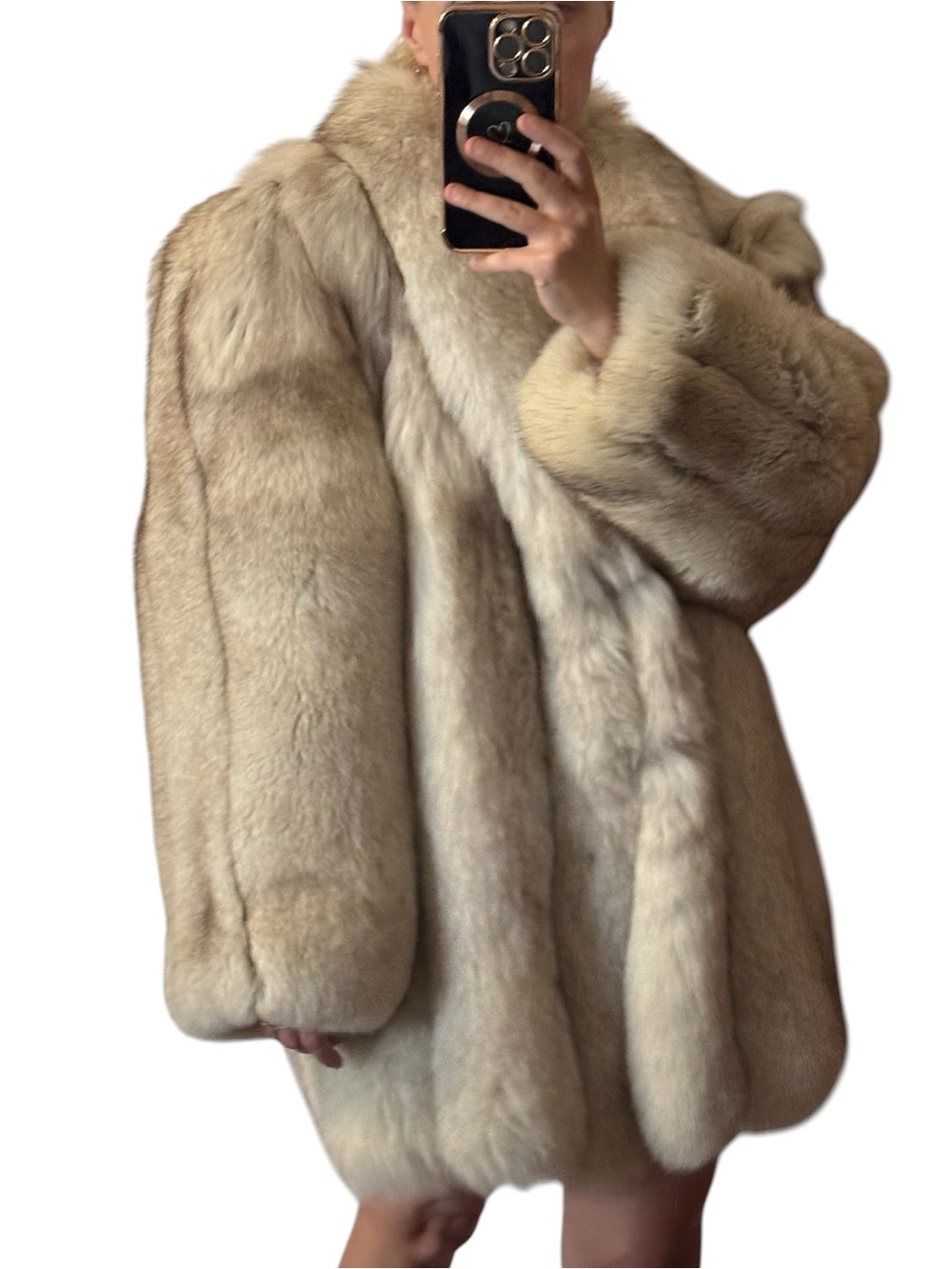 Luxurious M.Jacques blue fox fur coat jacket - Picture 6 of 16